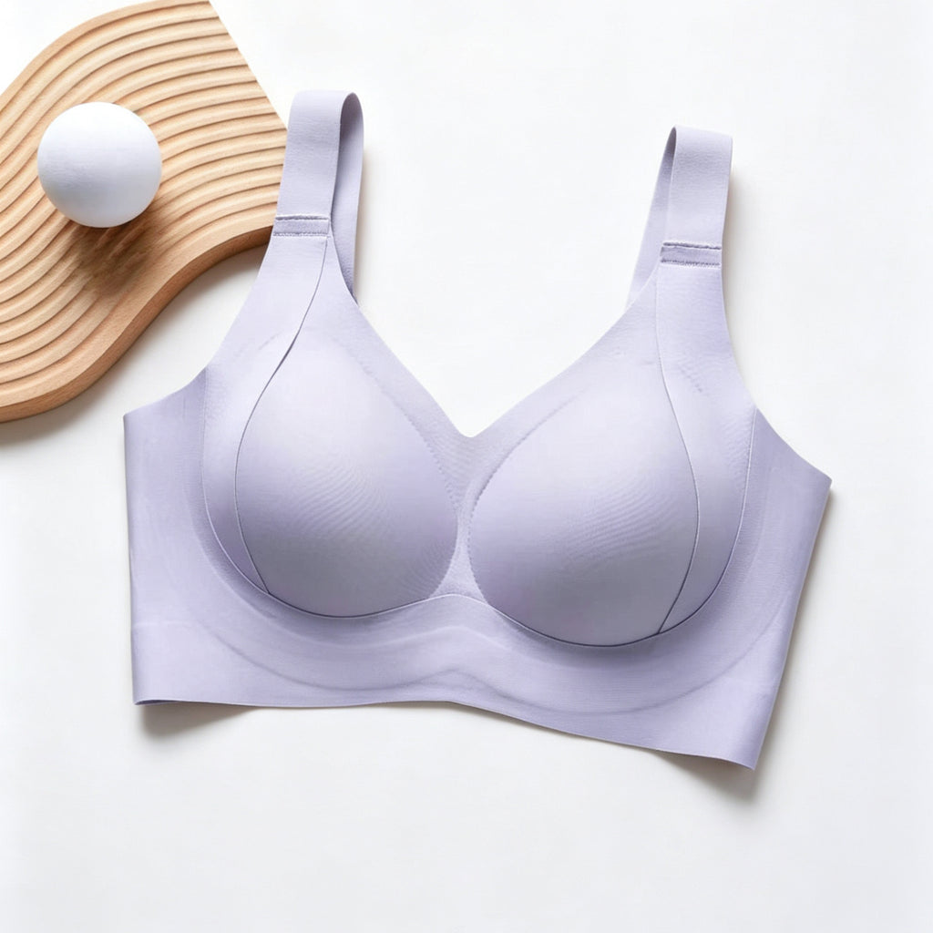 Seamless Wire‑Free Minimizer Bra | W‑Shape Soft Support for Full Bust, Side Fat Control & Invisible Under Clothes #2305