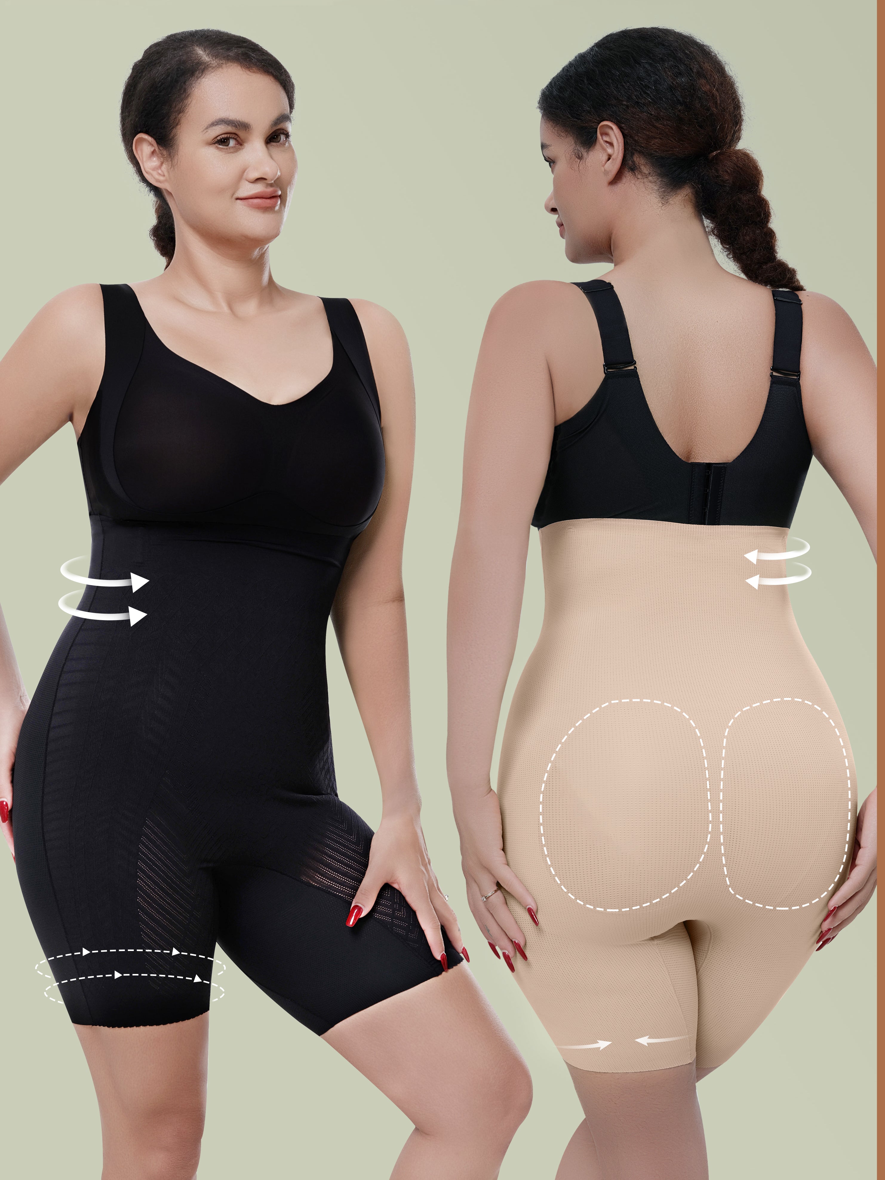 High Waist Lace Shapewear Shorts | Tummy Control Butt Lifting Slimming Body Shaper Underwear #2699
