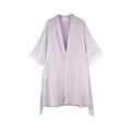 Purple satin silk robe